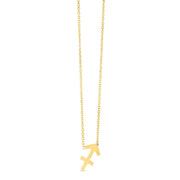 Bids.com 14K Yellow Gold Sagittarius Necklace Necklaces White Smoke 18 / Yellow Gold