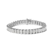 Bids.com 14K Yellow Gold 5.0 Cttw Invisible Set Princess-cut Diamond Buckle Link Tennis Bracelet (H-I Color, SI2-I1 Clarity) - Size 7.25" Bracelets White Smoke White.Gold / 7.5,Yellow.Gold / 7.25