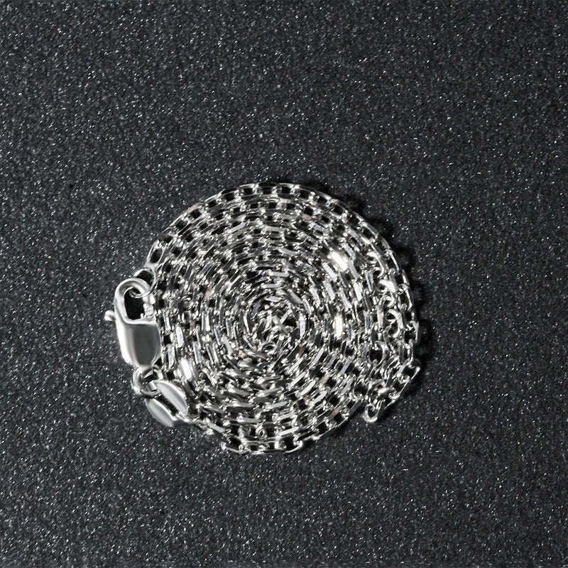 Bids.com 14k White Gold Diamond Cut Cable Link Chain 1.8mm Necklaces Dark Slate Gray 16 / White Gold,18 / White Gold,20 / White Gold,22 / White Gold,24 / White Gold,30 / White Gold
