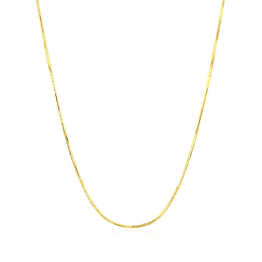 Bids.com 14k Yellow Gold Octagonal Shiny Snake Chain 0.8mm Necklaces White Smoke 16 / Yellow Gold,18 / Yellow Gold,20 / Yellow Gold,24 / Yellow Gold,One / Yellow Gold