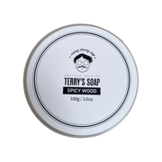 Hwayeon Soap Co. Terry's Soap Spicy Wood Shaving Collection Shaving Set Light Gray Shaving Soap 3.6 oz