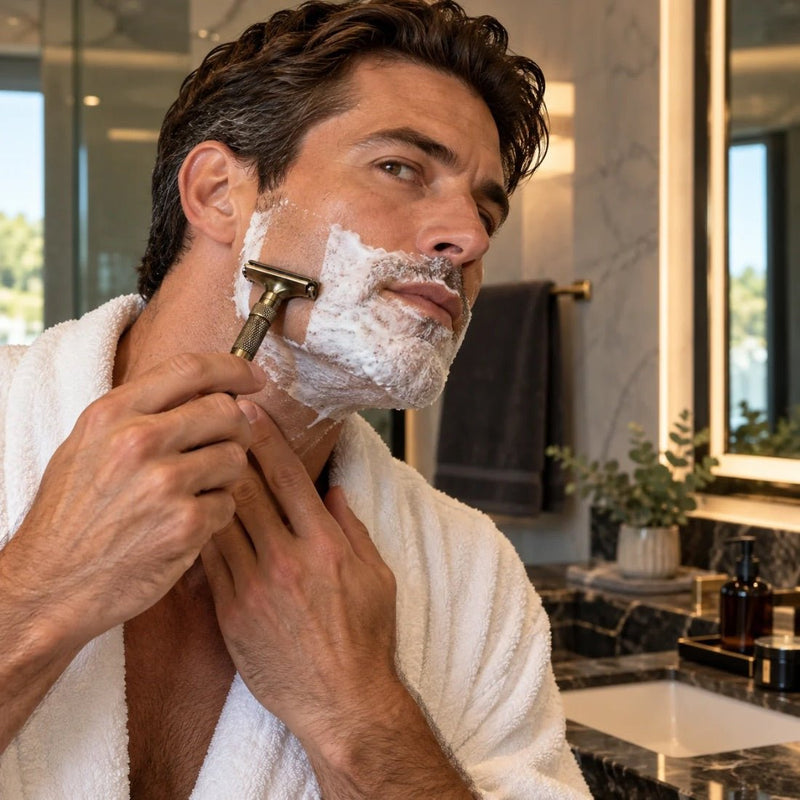 Shave Essentials Adjustable Butterfly Razor Razors & Razor Blades Black SILVER,BLACK,BRONZE