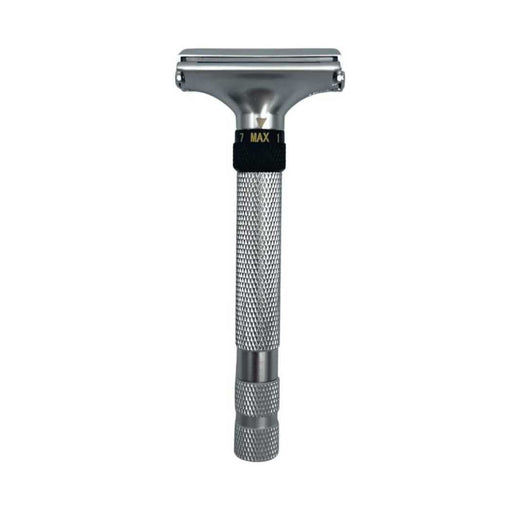 Shave Essentials Adjustable Butterfly Razor Razors & Razor Blades White Smoke SILVER