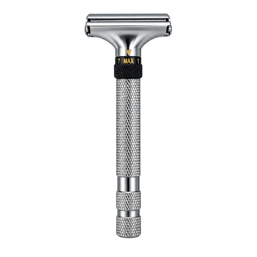 Shave Essentials Adjustable Butterfly Razor Razors & Razor Blades White Smoke SILVER