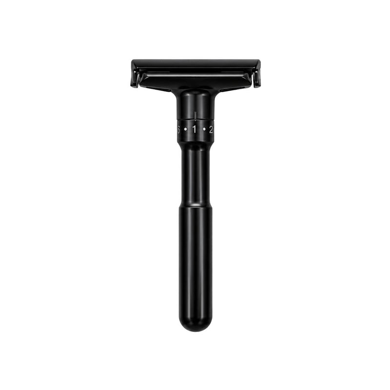 Shave Essentials Adjustable Double-Sided Safety Razor Razors & Razor Blades White Smoke BLACK