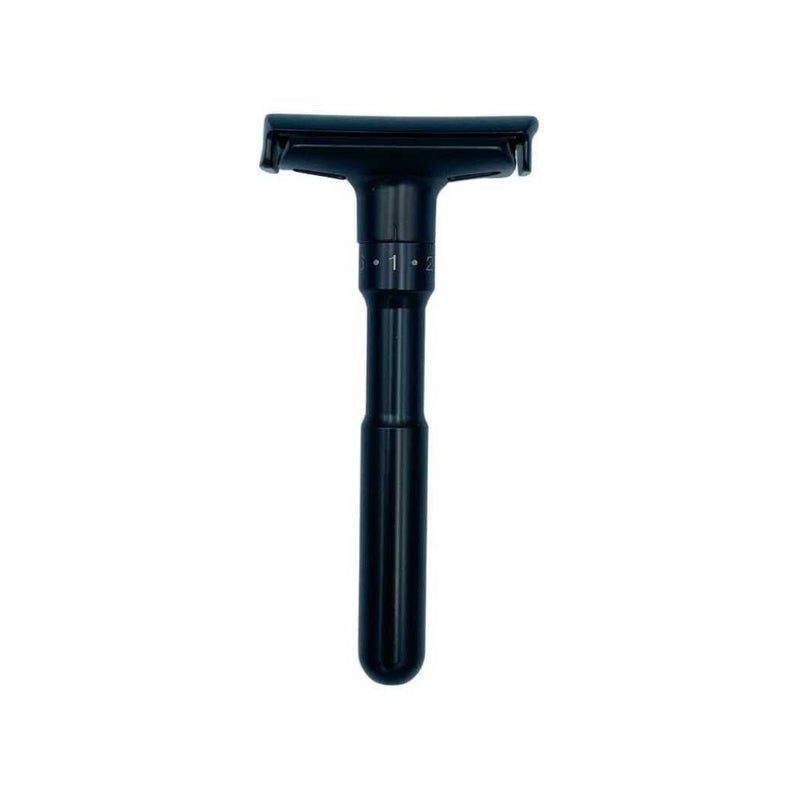 Shave Essentials Adjustable Double-Sided Safety Razor Razors & Razor Blades White Smoke BLACK