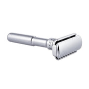 Shave Essentials Adjustable Double-Sided Safety Razor Razors & Razor Blades White Smoke SILVER,BLACK