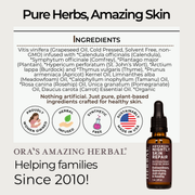Ora's Amazing Herbal Advanced Nightly Skin Repair with Organic Tamanu Oil White Smoke