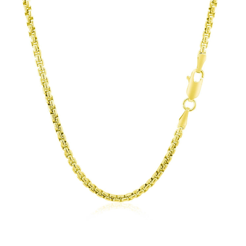 Bids.com 2.4mm 14k Yellow Gold Round Box Chain Necklaces White Smoke 16 / Yellow Gold,18 / Yellow Gold,20 / Yellow Gold,24 / Yellow Gold,22 / Yellow Gold