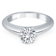 Bids.com 14k White Gold Solitaire Cathedral Engagement Ring Rings White Smoke 4 / White Gold,4.5 / White Gold,5 / White Gold,5.5 / White Gold,6 / White Gold,6.5 / White Gold,7 / White Gold,7.5 / White Gold,8 / White Gold,8.5 / White Gold,9 / White Gold