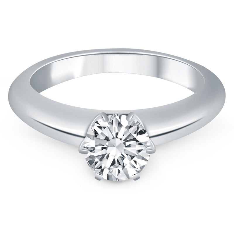 Bids.com 14k White Gold Solitaire Cathedral Engagement Ring Rings White Smoke 4 / White Gold,4.5 / White Gold,5 / White Gold,5.5 / White Gold,6 / White Gold,6.5 / White Gold,7 / White Gold,7.5 / White Gold,8 / White Gold,8.5 / White Gold,9 / White Gold