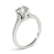 Bids.com 14k White Gold Diamond Engagement Ring With Single Row Band (1 3/4 cttw) Rings White Smoke 3 / White Gold,3.5 / White Gold,4 / White Gold,4.5 / White Gold,5 / White Gold,5.5 / White Gold,6 / White Gold,6.5 / White Gold,7 / White Gold,7.5 / White Gold,8 / White Gold,8.5 / White Gold,9 / White Gold
