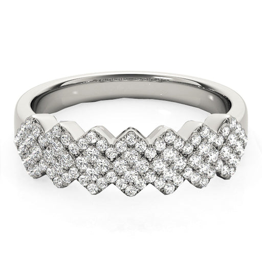Bids.com Diamond Studded Wide Multi-Diagonal Pattern Ring in 14k White Gold (5/8 cttw) Rings White Smoke 3 / White Gold,3.5 / White Gold,4 / White Gold,4.5 / White Gold,5 / White Gold,5.5 / White Gold,6 / White Gold,6.5 / White Gold,7 / White Gold,7.5 / White Gold,8 / White Gold,8.5 / White Gold,9 / White Gold