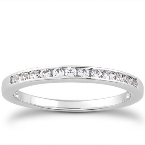 Bids.com 14k White Gold Channel Set Diamond Wedding Ring Band Set 1/3 Around Rings White Smoke 4 / White Gold,4.5 / White Gold,5 / White Gold,5.5 / White Gold,6 / White Gold,6.5 / White Gold,7 / White Gold,7.5 / White Gold,8 / White Gold,8.5 / White Gold,9 / White Gold