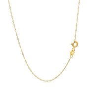 Bids.com 14k Yellow Gold Singapore Chain 0.6mm Necklaces White Smoke 16 / Yellow Gold,18 / Yellow Gold