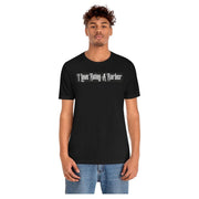 officialilovebeingabarber Unisex Jersey Short Sleeve Tee T-Shirt Rosy Brown Black / S,Black / M,Black / L,Black / XL,Black / 2XL,Black / 3XL