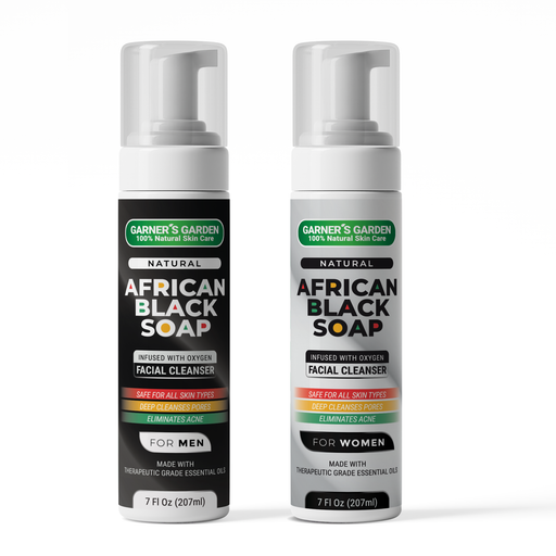 Garner's Garden African Black Soap Foaming Facial Cleanser | H2O2 Facial Cleanser White Smoke Men's African Black Soap Foaming Facial Cleanser / 1.7 oz Foamer (travel),Men's African Black Soap Foaming Facial Cleanser / 7 oz Foamer (Recommended),Men's African Black Soap Foaming Facial Cleanser / 1.7oz+4oz Refill,Men's African Black Soap Foaming Fac