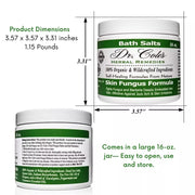 COLEHERBALS LLC 11 - Dr. Cole’s Organic Anti-fungal Skin Soaking Salts Herbal White Smoke