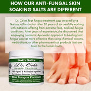 COLEHERBALS LLC 11 - Dr. Cole’s Organic Anti-fungal Skin Soaking Salts Herbal Antique White