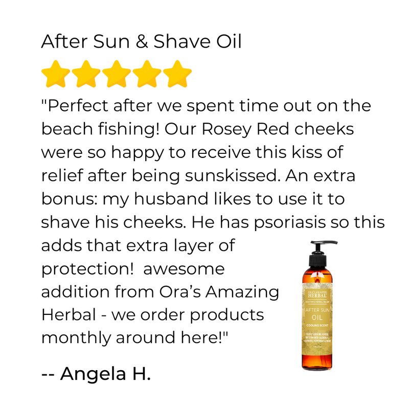 Ora's Amazing Herbal After Sun & Shave Oil Body Oil White Smoke 7.5 oz,2 oz