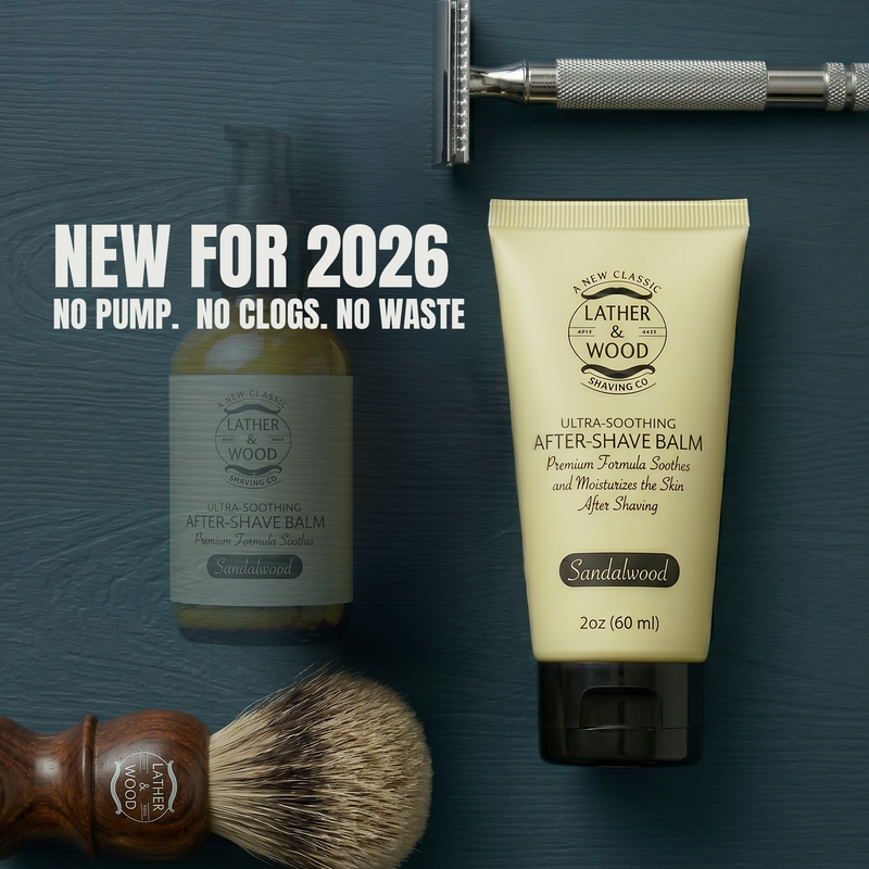 Lather & Wood Shaving Co After-Shave Balm - Sandalwood Men Grooming, Health Dark Slate Gray