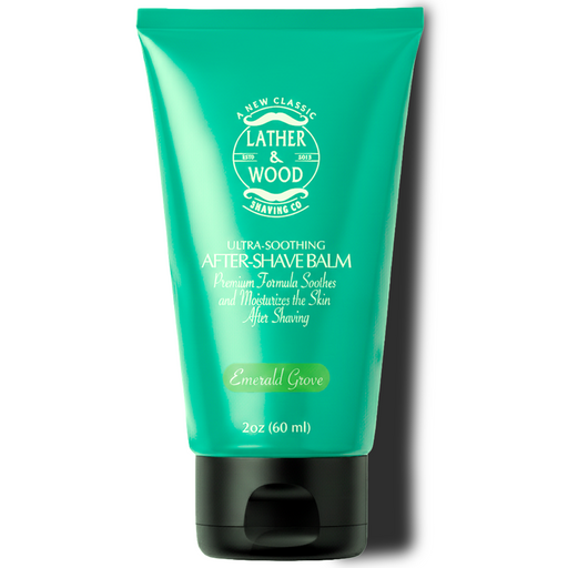 Lather & Wood Shaving Co After-Shave Balm - Emerald Grove Men Grooming, Health White Smoke