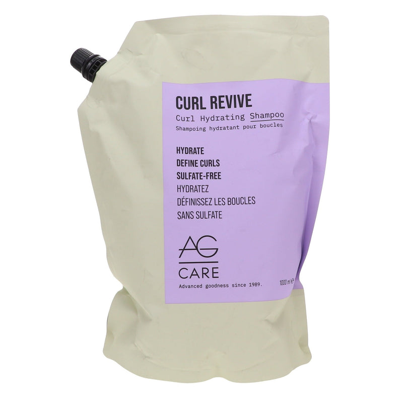 VIP Extensions AG Care Curl Revive Hydrating Shampoo, 1L Shampoo Gray