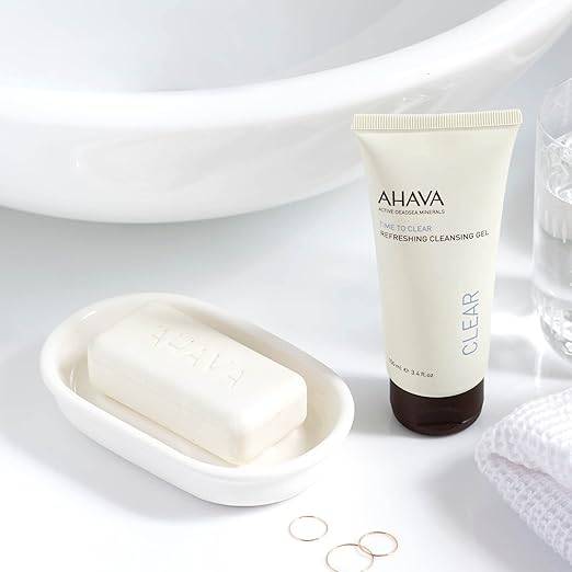 VIP Extensions Ahava Cleanse Refreshing Cleansing Gel, Soapless, 3.4 fl oz Facial Cleanser White Smoke