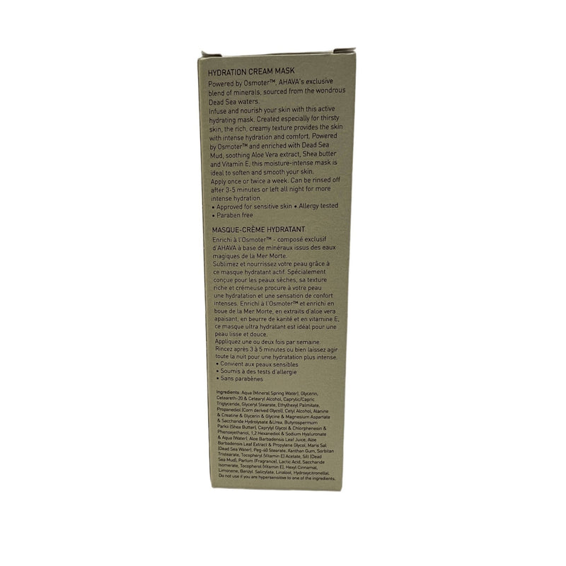 VIP Extensions Ahava Time To Hydrate Hydration Cream Mask 100ml/3.4oz Face Mask Dim Gray