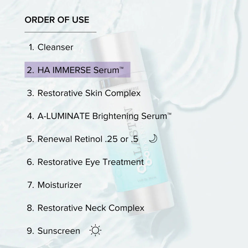 Nava Beauty Alastin Skincare HA (Hyaluronic Acid) IMMERSE Serum 1 Oz Treatments & Serums Alice Blue