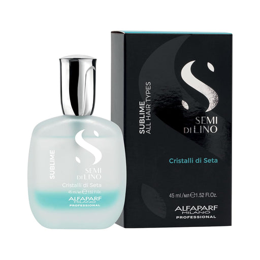 VIP Extensions Alfaparf Milano Semi Di Lino Sublime Cristalli Di Seta (1.52 oz / 45 ml) Hair Serum Black