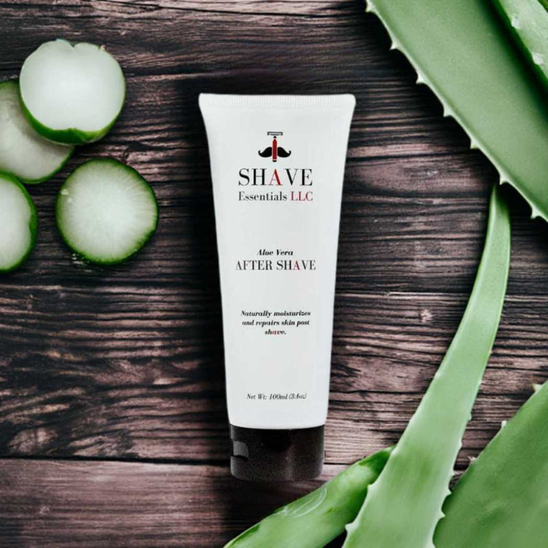 Shave Essentials All-Natural Aftershave Gel After Shave Dark Slate Gray