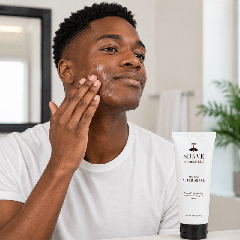 Shave Essentials All-Natural Aftershave Gel After Shave Light Gray