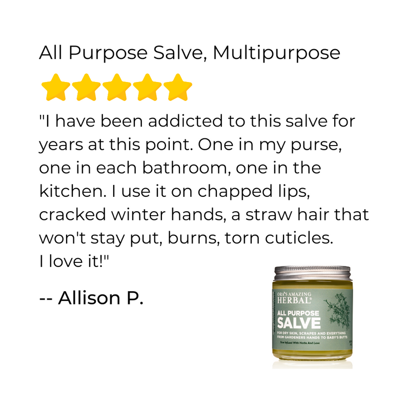 Ora's Amazing Herbal All Purpose Salve, Herbal Salve with Comfrey & Tea Tree Oil Skin Care Gray Jar 4oz,Jar 1oz,1 oz & 4 oz