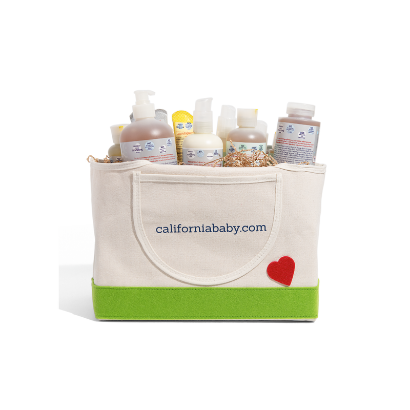 California Baby All the Essentials - Newborn Gift Set Gifts & Totes White Smoke