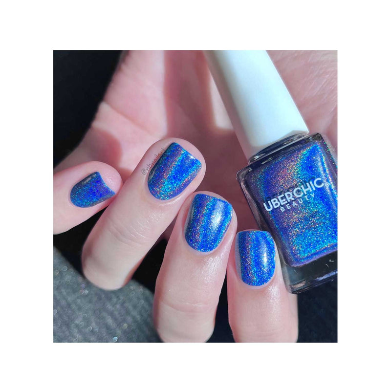 UberChic Beauty All Holo's Eve - Holographic Polish Regular Polish Dark Gray