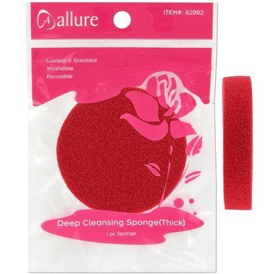 VIP Extensions Allure Deep Cleansing Sponge (Thick) cosmetics Firebrick