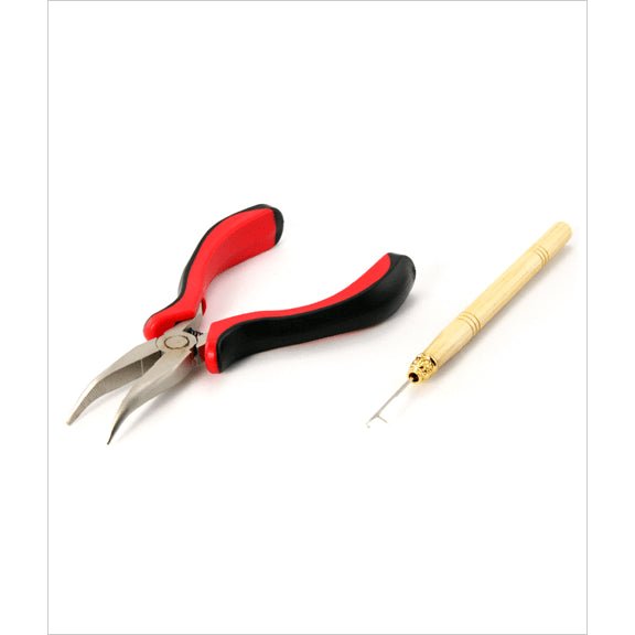 VIP Extensions Allure Micro Ring Pliers with Pulling Needle Hair Tools White Smoke