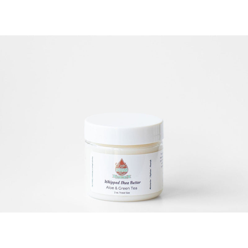 Lizzie's All-natural Products Whipped Shea Butter Lavender Aloe & Green Tea / 2 ounce travel size