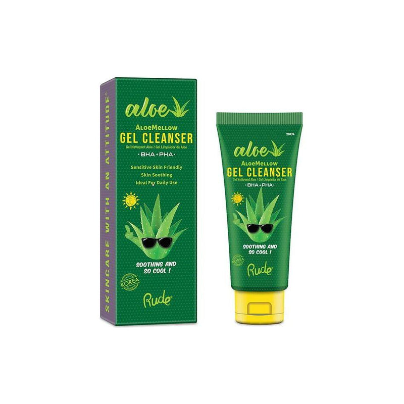 Rude Cosmetics AloeMellow Gel Cleanser Skincare Sea Green AloeMellow