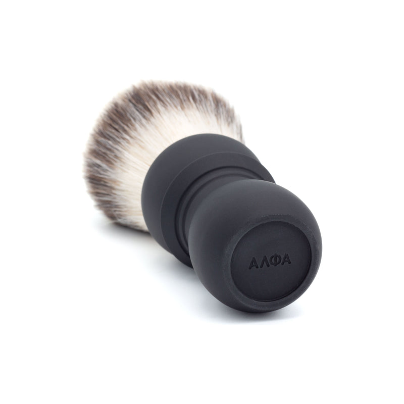 Alpha Brush Shaving Co. Alpha Brush & Shaving Co. Bulldog G4 Shaving Brush Shaving Brush Dark Slate Gray Black,Silver