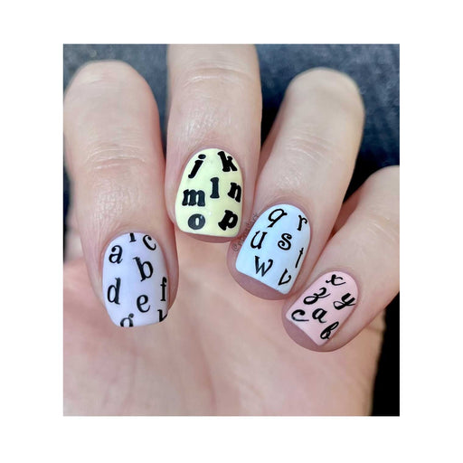UberChic Beauty Alphabet-02 Stamping Plate Gray
