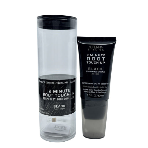 VIP Extensions Alterna 2 Minute Root Touch-Up Temporary Root Concealer Black 1 Fl oz Root Touch-Up White Smoke