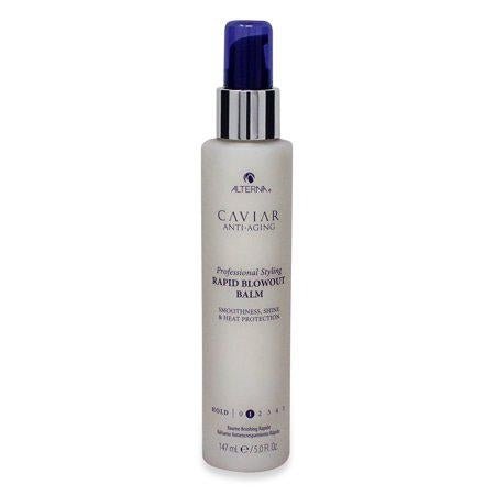 VIP Extensions Alterna Caviar Style Satin Rapid Blowout Balm, 5 oz Styling Cream Dark Gray