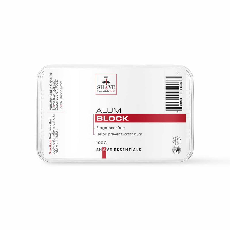 Shave Essentials Alum Block After Shave White Smoke