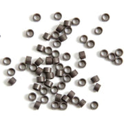 VIP Extensions Aluminum Micro Links 4.5 x 3.0 x 3.0mm Style "A" Salon Supplies White Smoke 1-Jet Black,13-Cream,3-Dark Brown,5-Brown,6-Tan,8-Dark Tan