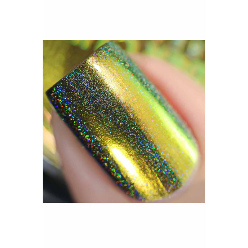 UberChic Beauty Chameleon Holographic Nail Powder: Amazon Princess Powder Dark Khaki