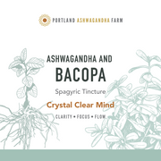 Portland Ashwagandha Farm Ashwagandha Bacopa - Spagyric Tincture Tincture Gray 2oz,4oz