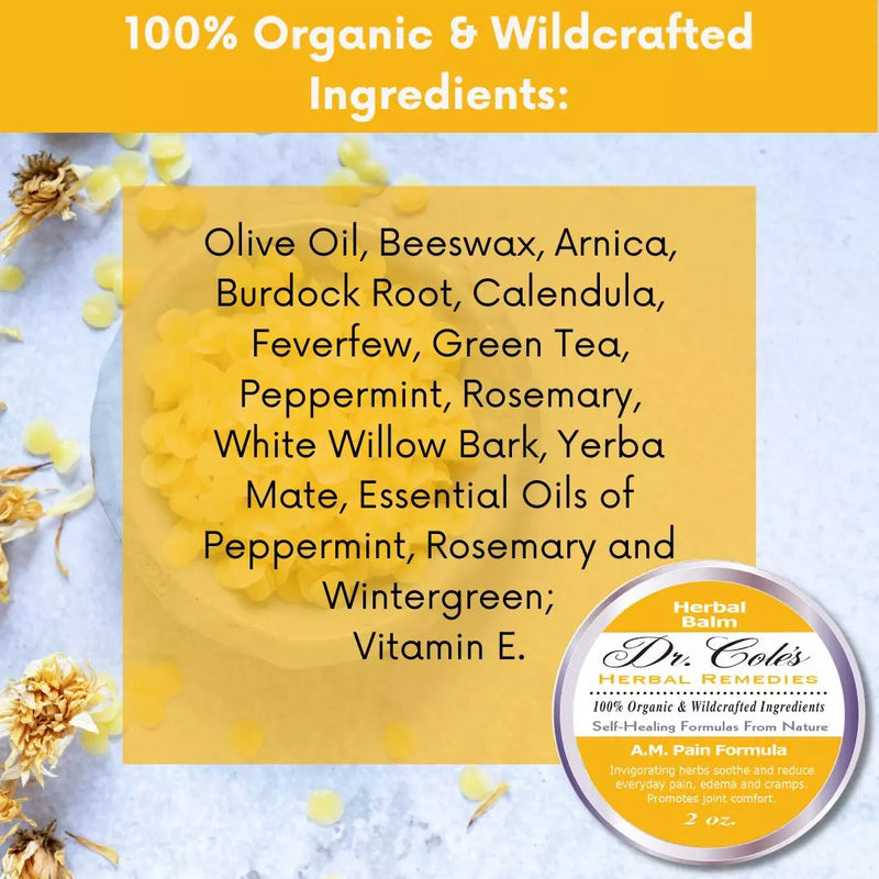 COLEHERBALS LLC 21 - Dr. Cole's A.M. Pain Herbal Balm Herbal Lavender