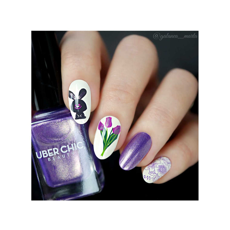 UberChic Beauty Amethyst - Stamping Polish Stamping Polish Dark Gray